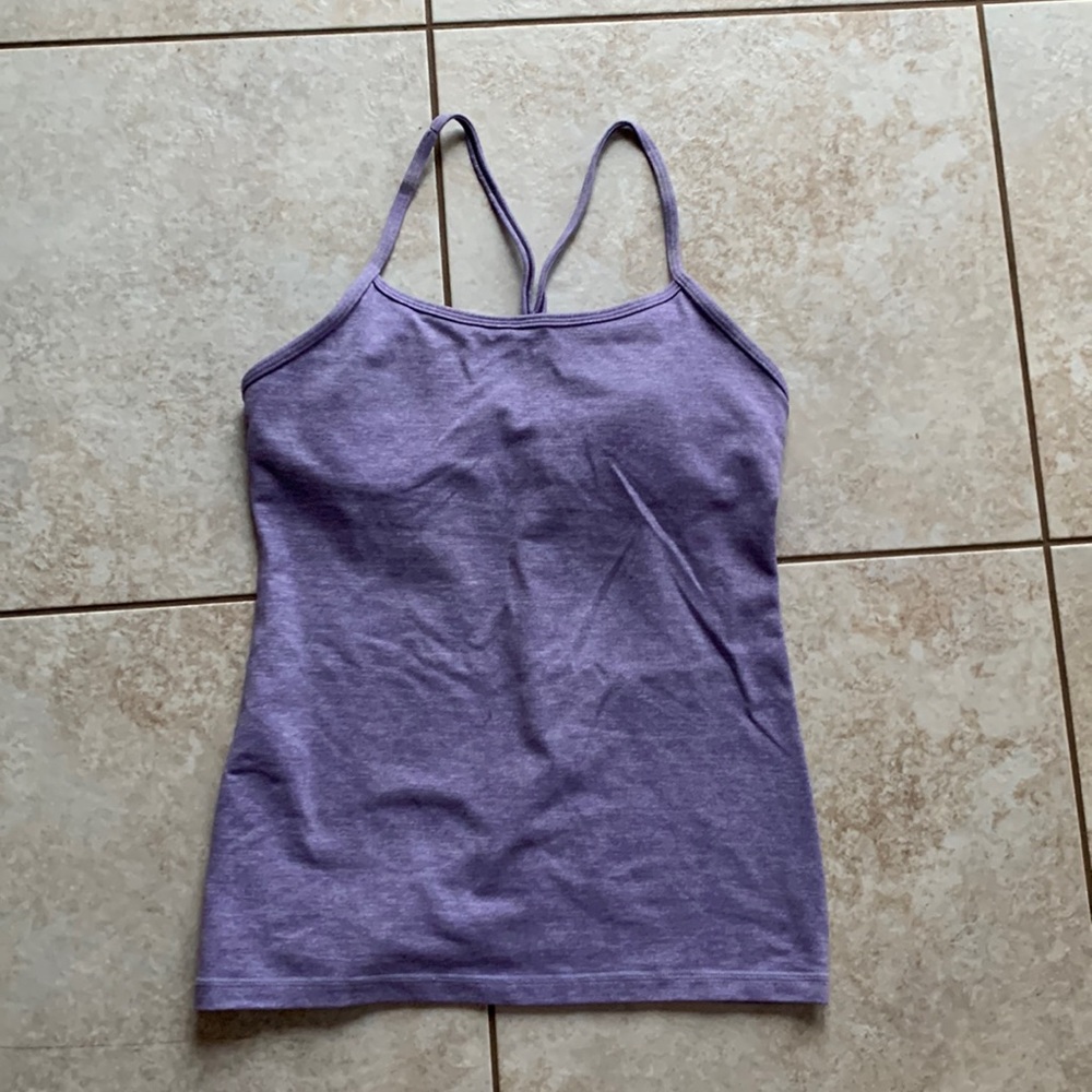 Lululemon tank with built in bra with pads.